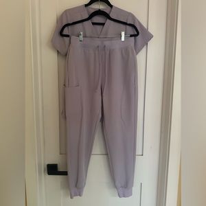 Mandala Jogger Scrub Set size Small color Lavender. Lightly worn.
